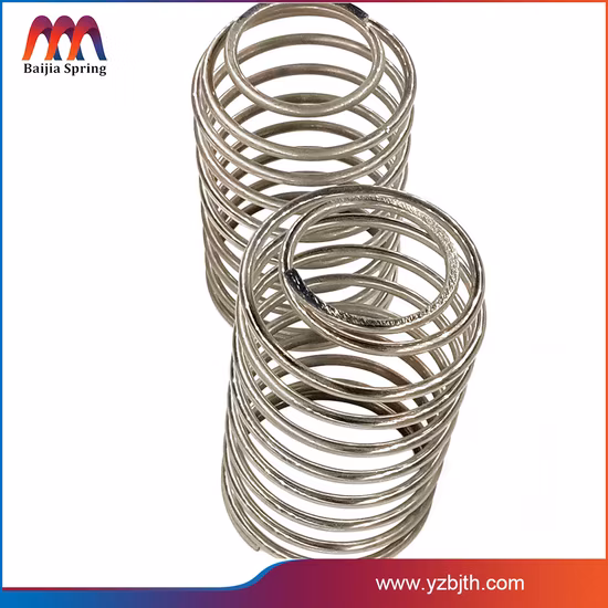 Fabricant personnalisé grande spirale hélicoïdale résistant à la chaleur en acier inoxydable SS ressort de compression à bobine robuste