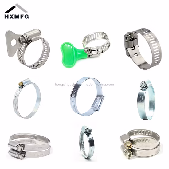 Pince en Bronze, gamme complète, ligne en caoutchouc, laiton, acier inoxydable, cuivre, Tube de serrage, support en plastique malléable, Clip de tuyau en fer Matel