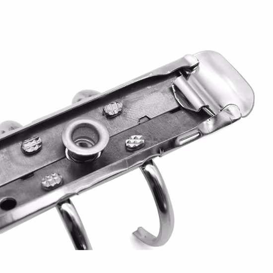 Matériel de galvanoplastie, Clip de trou en métal, Clip de reliure à 6 anneaux